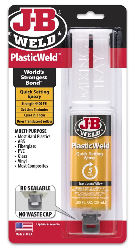 jb weld mount plastic to sheet metal|PlasticWeld Syringe .